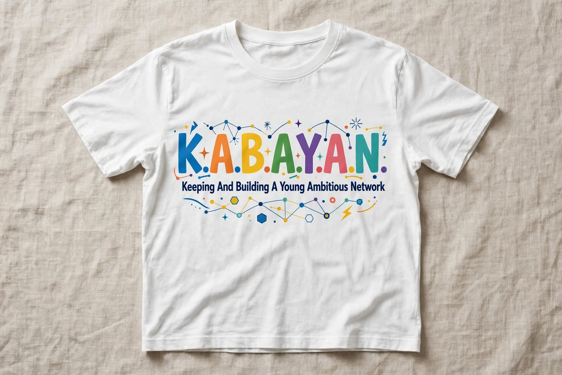 K.A.B.A.Y.A.N. Keeping And Building A Young Ambitious Network Filipino networking t-shirt mockup