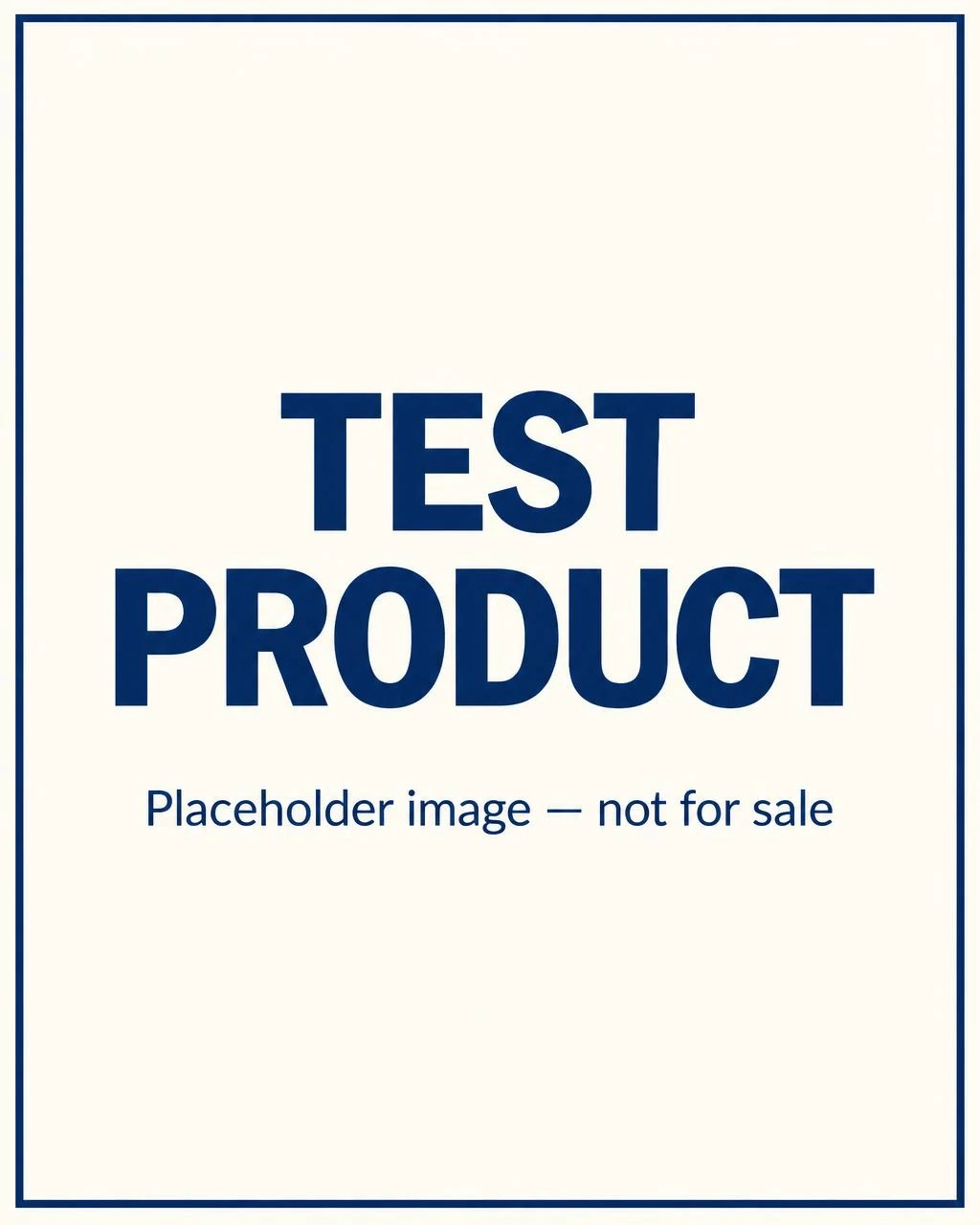 Placeholder image labeled TEST PRODUCT