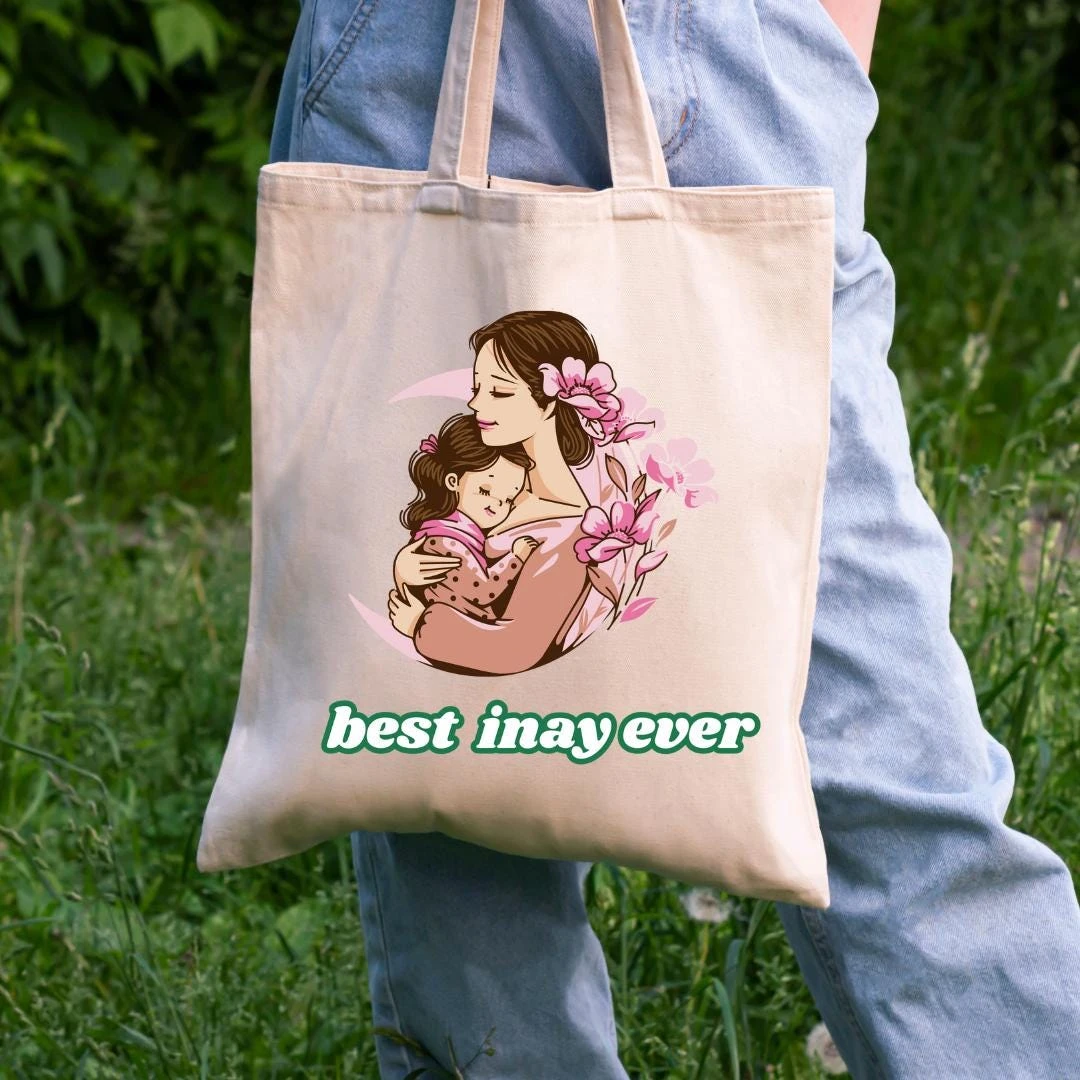 [Digital Download] Inay Tote Bag Design – Filipino Mom SVG + PNG Graphic — photo 2
