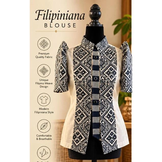 Barong Tagalog, Men's Long-Sleeve Traditional Filipino Formal Shirt with Intricate Embroidery, Medium