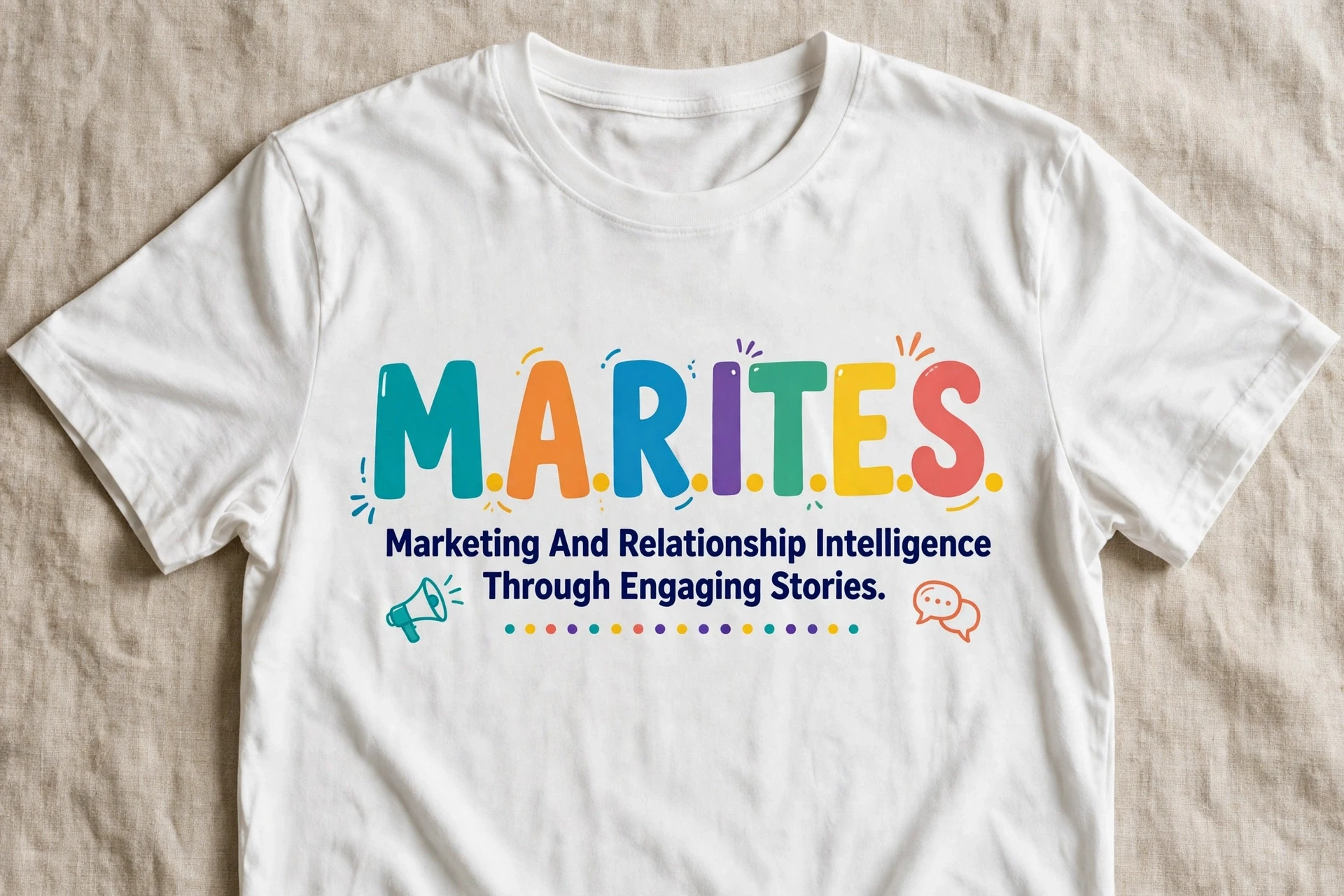 M.A.R.I.T.E.S. Marketing And Relationship Intelligence Through Engaging Stories funny Filipino t-shirt mockup